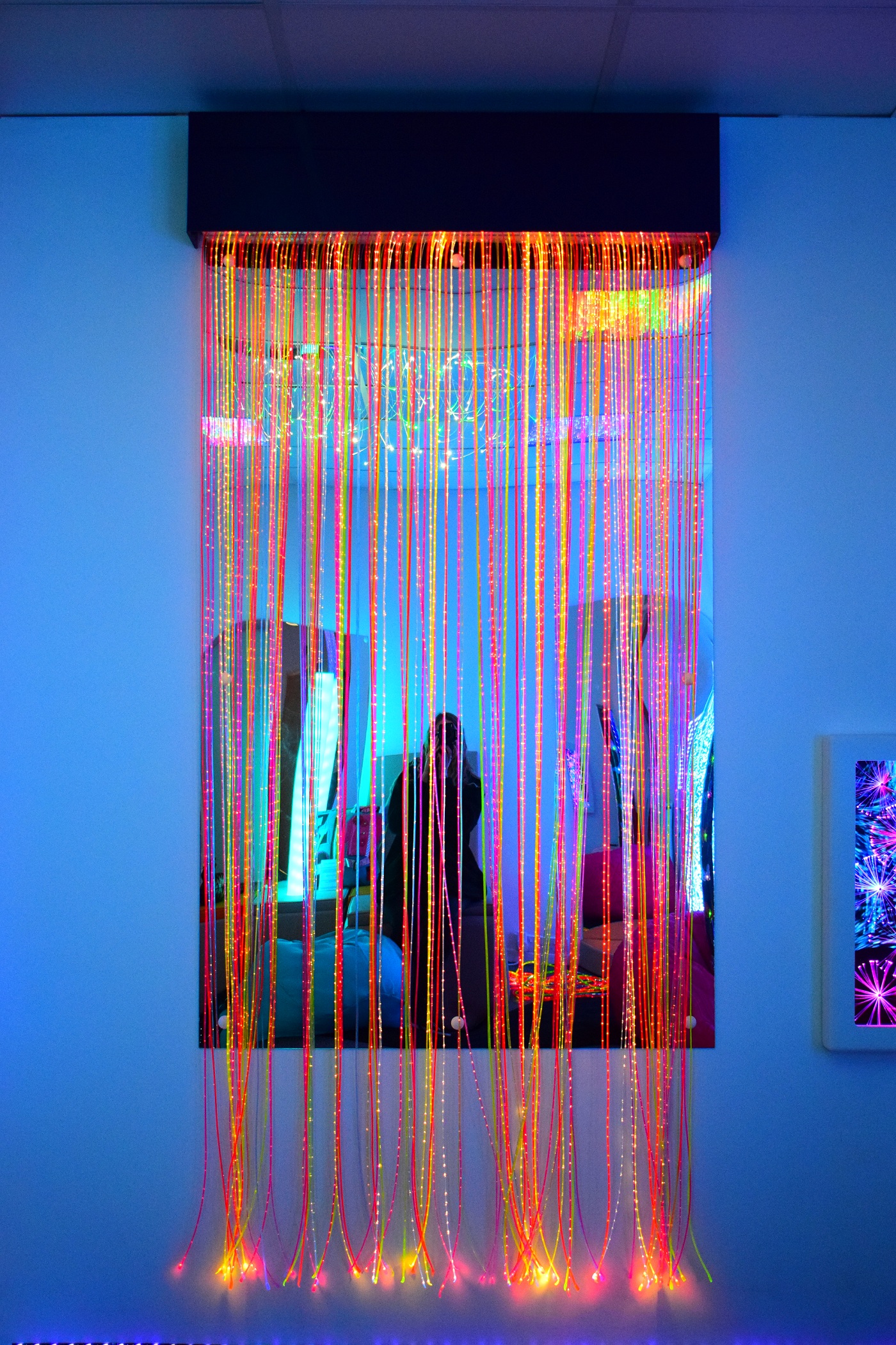 UV Fibre Optic Curtain with Pelmet and Mirror