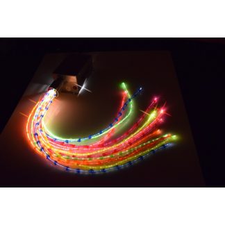 Multi-Coloured Bamboo Fibre